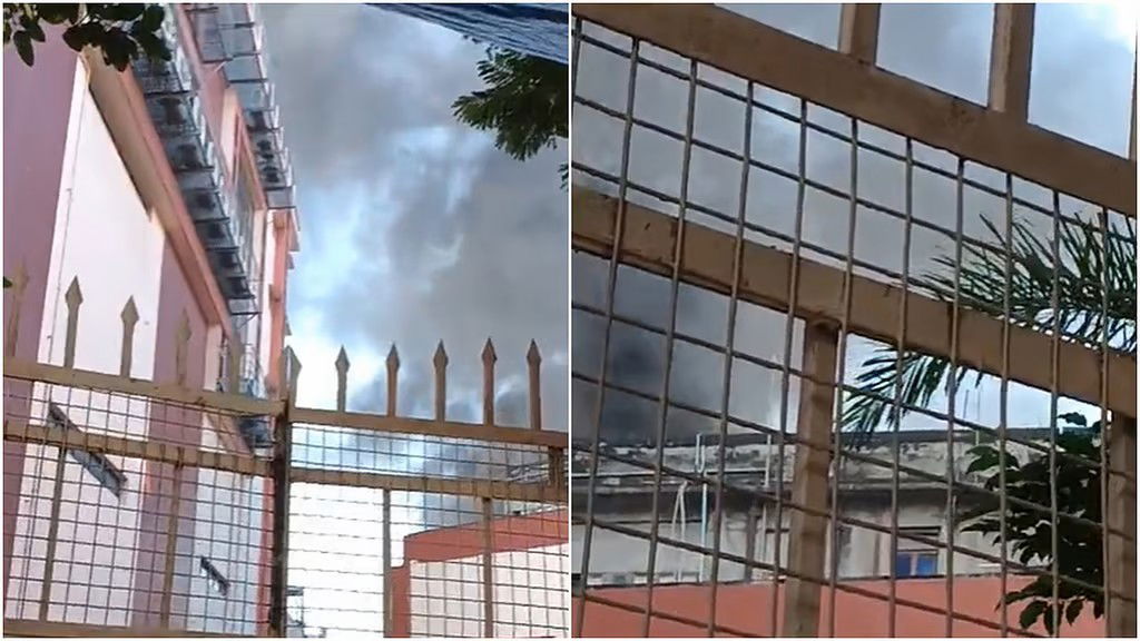 CESC कार्यालय के ट्रांसफार्मर में आग