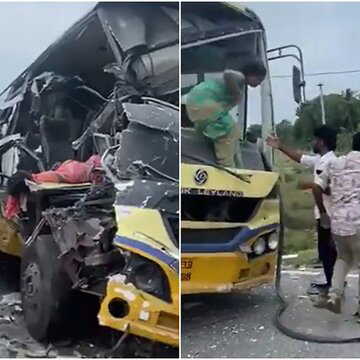 तमिलनाडु में दो बसों की आमने-सामने की टक्कर में 7 मरे, 40 घायल