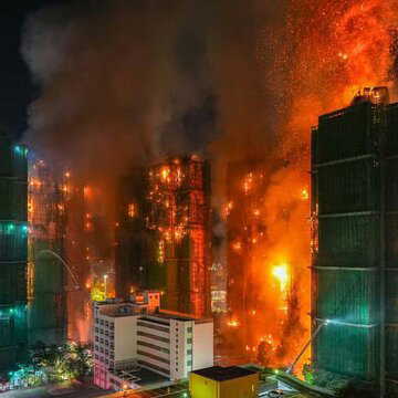 हांगकांग की बहुमंजिला इमारत में लगी भयावह आग में मृतकों की संख्या बढ़कर 13