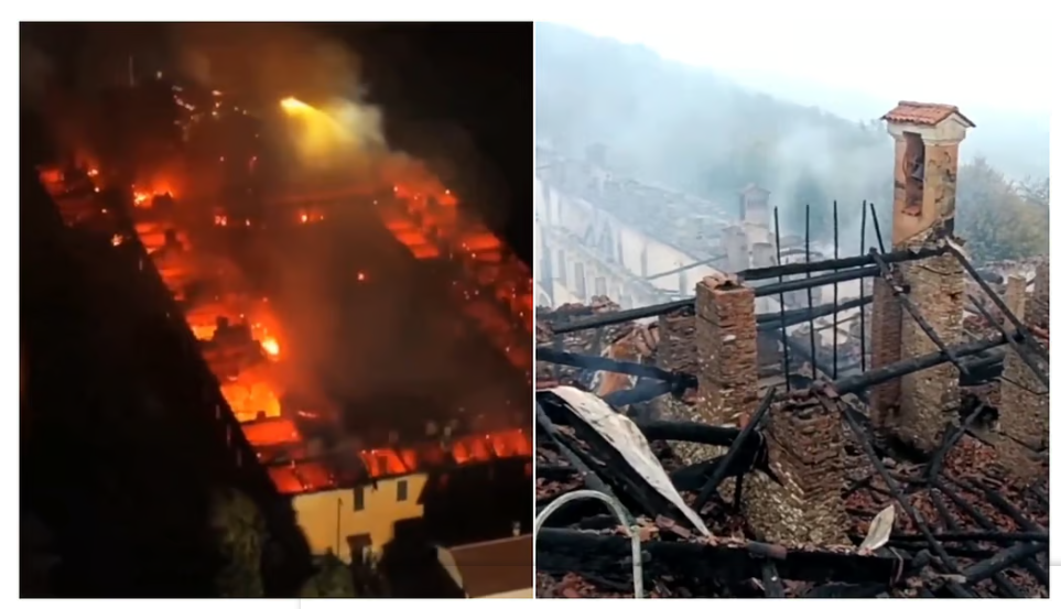 जलकर राख हो गया इटली का 400 साल पुराना मठ, 21 ननों ने भागकर जान बचायी