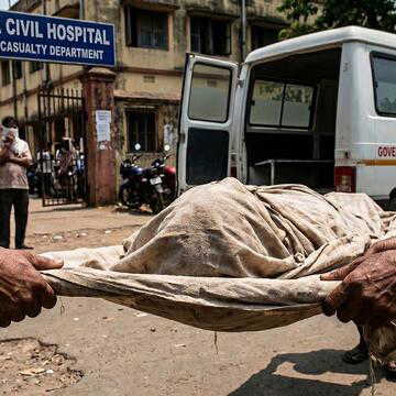 तेलंगाना अस्पताल में शव वाहन न मिलने पर बड़ा विवाद, परिजन ने शव कंधे पर ले गया