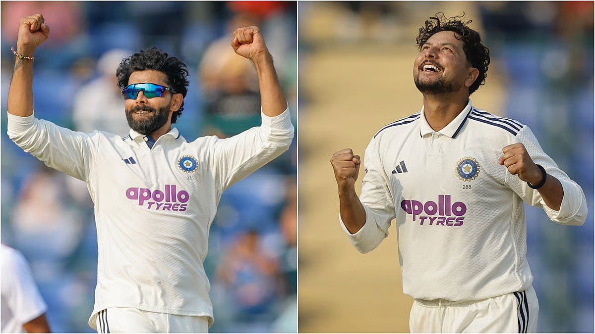 जडेजा-कुलदीप का कमाल, दूसरे ही दिन वेस्ट इंडीज़ पीछे