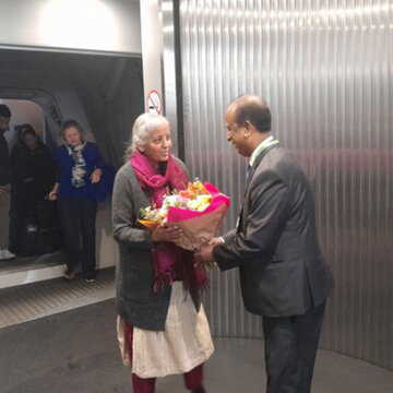 म्यूनिख में सुरक्षा सम्मेलन 2026 में शामिल होने पहुंचीं: वित्त मंत्री निर्मला सीतारमण