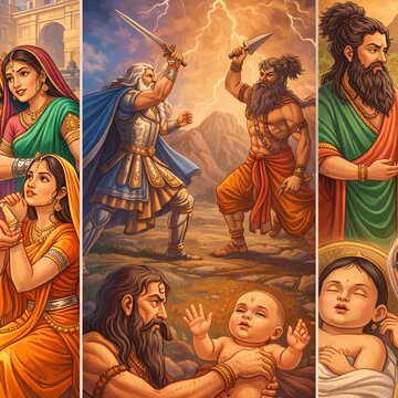 पौराणिक कथाएंः हस्तिनापुर की राजगाथा: जहाँ प्रतिज्ञा ने बदला इतिहास, धृतराष्ट्र, पाण्डु और विदुर का जन्म