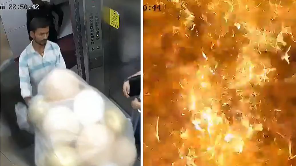 मुंबई के एक लिफ्ट में हाइड्रोजन गुब्बारे फटने से विस्फोट, वीडियो देखें