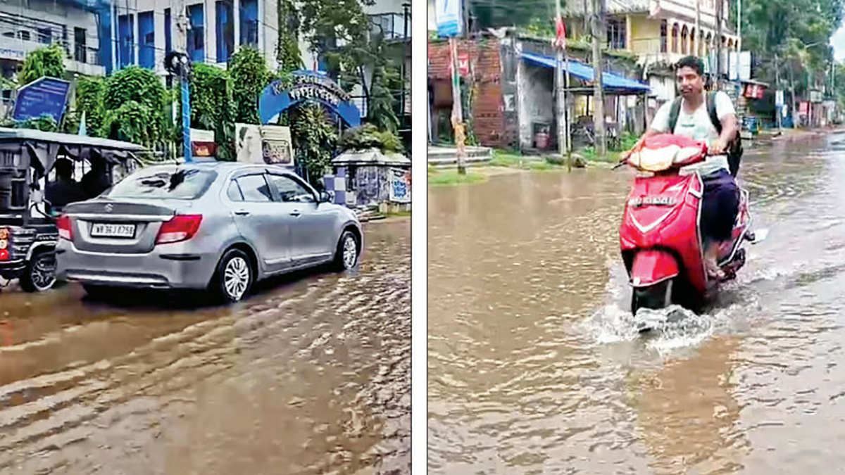 खड़गपुर शहर में सड़क-निकासी नालियों की बदहाल स्थिति, रेलवे पर उदासीनता और असहयोग का आरोप