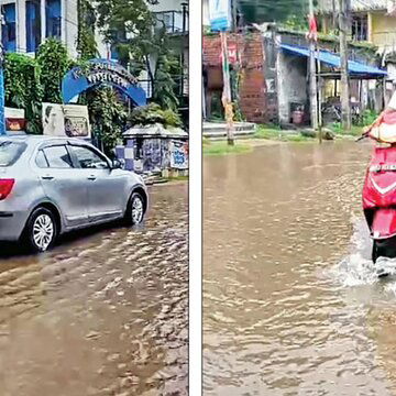 खड़गपुर शहर में सड़क-निकासी नालियों की बदहाल स्थिति, रेलवे पर उदासीनता और असहयोग का आरोप