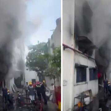 अहमदाबाद में प्लास्टिक के गोदाम में भीषण आग, दमकल की गाड़ियां मौके पर मौजूद