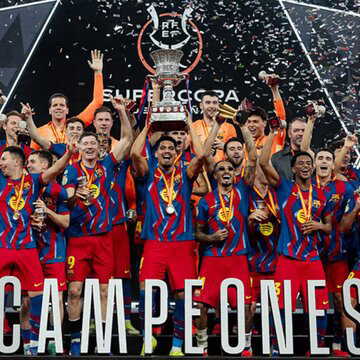 राफिनिया के दो गोल, रियल को पछाड़कर स्पेनिश सुपर कप चैंपियन बार्सिलोना