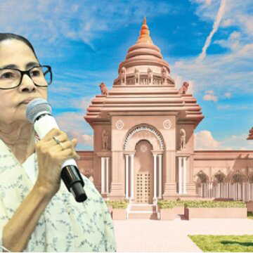 ममता बनर्जी ने रखी 'दुर्गा आंगन' की नींव, कहा - बनेगा बंगाल की संस्कृति और इतिहास का मिलन स्थल