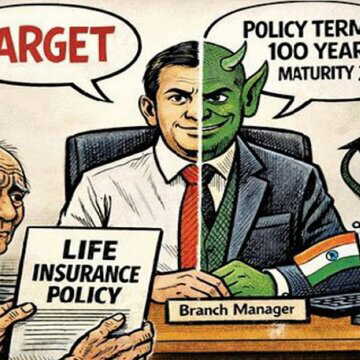सरकारी बैंक में 90 साल के बुज़ुर्ग को 100 साल की जीवन बीमा, प्रीमियम 2 लाख रुपये, सतर्कता में बैंक मैनेजर