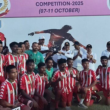 बीएसएफ की 48वीं इंटर फ्रंटियर फुटबॉल प्रतियोगिता–2025 का भव्य समापन समारोह