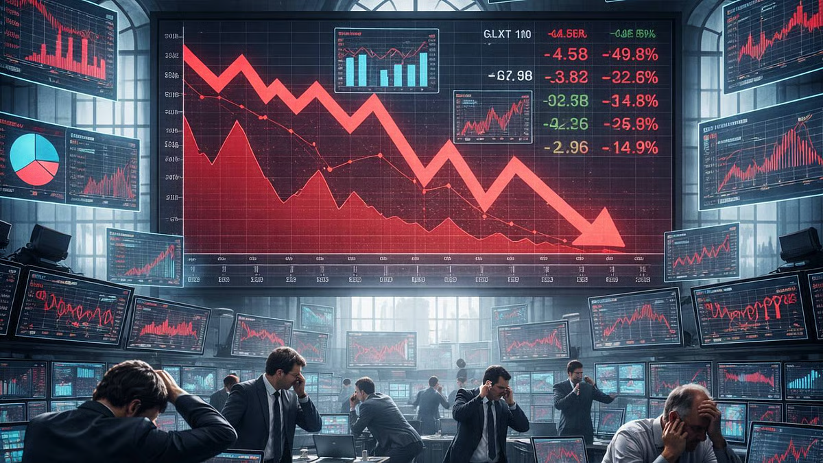 सेंसेक्स और निफ्टी लगातार दूसरे दिन लाल निशान में, अमेरिकी टैरिफ के खतरे से शेयर बाजार में कमजोरी