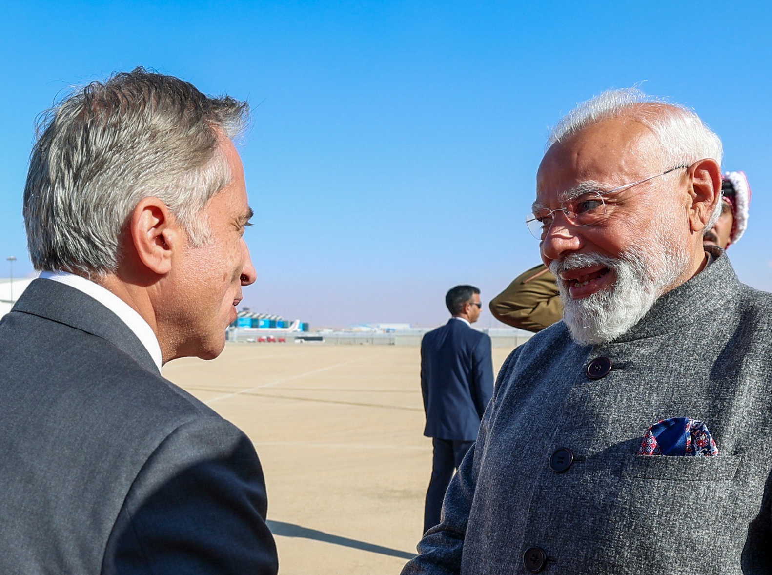 तीन देशों की यात्रा के पहले चरण में जॉर्डन पहुँचे प्रधानमंत्री मोदी