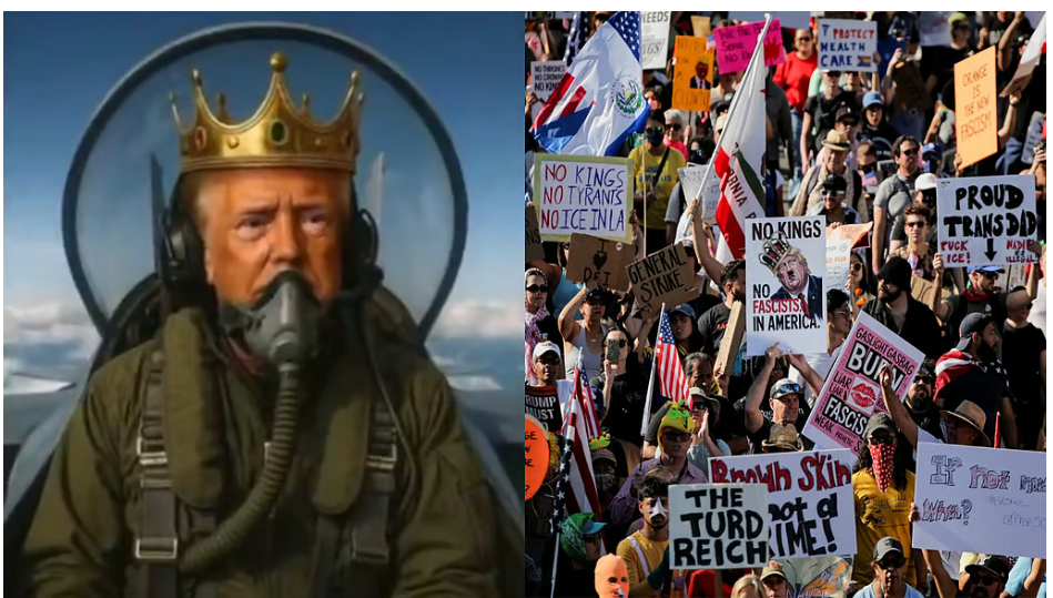 अमेरिका भर में 'नो किंग्स' प्रदर्शन, ट्रंप ने एआई वीडियो क्लिप्स के जरिए जवाब दिया