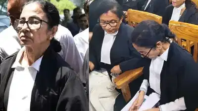 कोर्ट रूम से सड़क तक हंगामा, ममता बनर्जी को घेरकर लगे ‘चोर-चोर’ के नारे