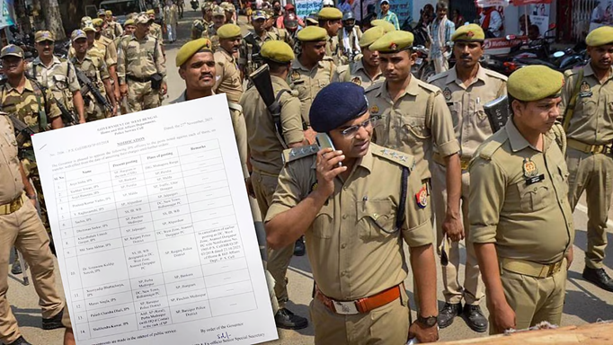 पुलिस इंस्पेक्टर के बाद अब राज्य के कई जिलों के पुलिस सुपरिंटेंडेंट का हुआ तबादला