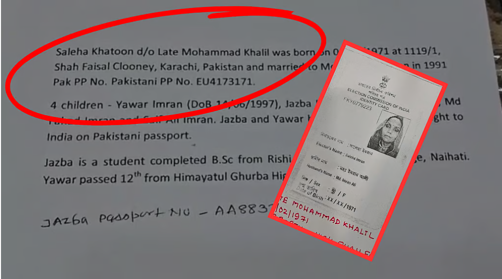 नैहाटी विधानसभा केंद्र के वोटर लिस्ट में पाकिस्तानी नागरिक का नाम, चढ़ रहा राजनीतिक पारा