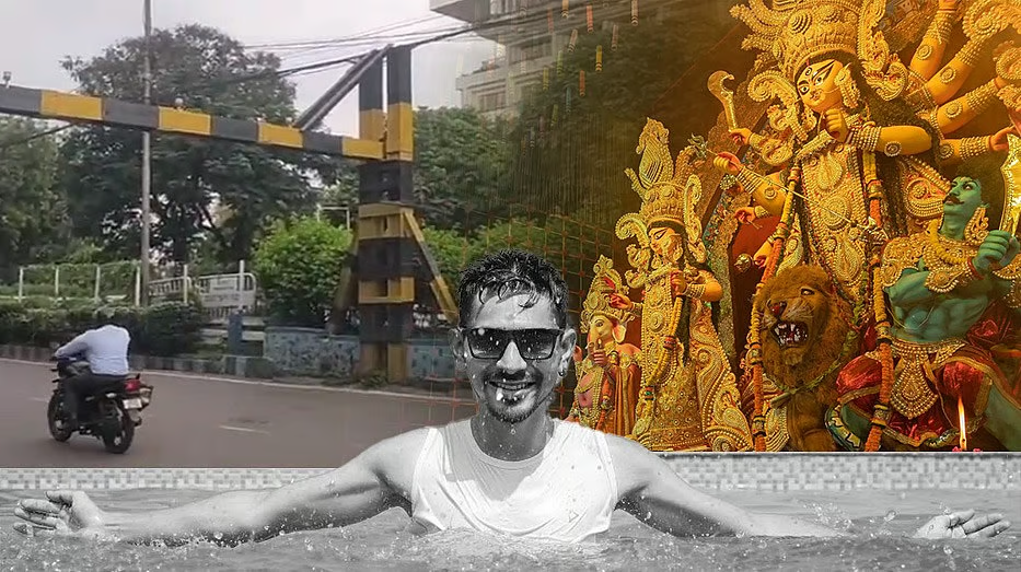 दुर्गा पूजा विसर्जन के दौरान हुआ हादसा, हाई बार से टकराकर बेहला के युवक की मौत