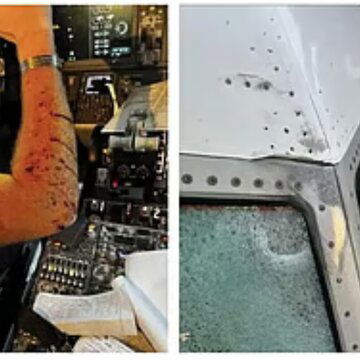 बीच आकाश में विंडशील्ड टूटने से पायलट घायल, फ्लाइट की आपातकालीन लैंडिंग