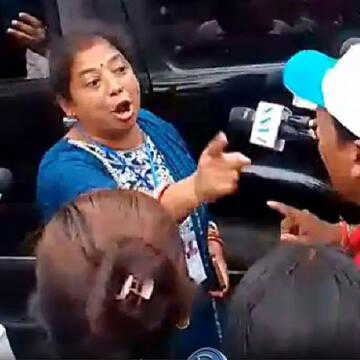 'अभया'  की माँ को तृणमूल समर्थकों ने घेरा, 'भाजपा हटाओ' के लगाए नारे