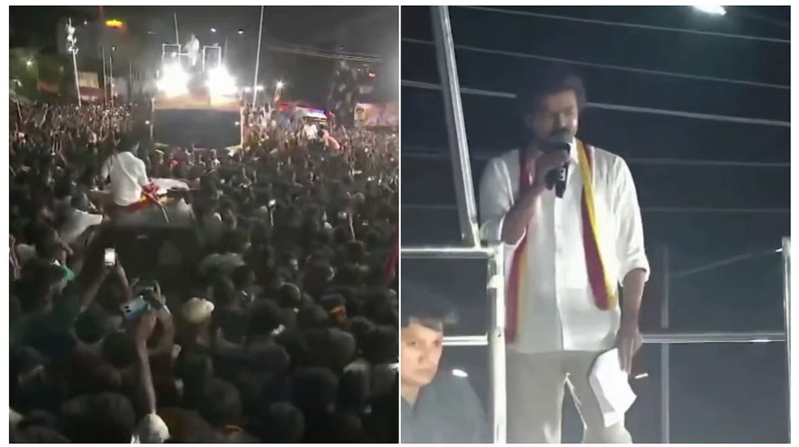 टीवीके के प्रमुख व अभिनेता विजय की रैली में भगदड़, 38 लोगों की मौत