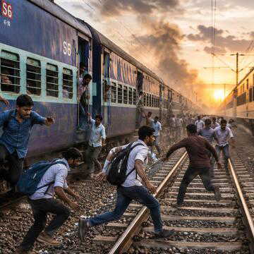 ट्रेन में आग की अफवाह बनी जानलेवा: ट्रेन से कूदे 5 यात्रियों की दूसरी ट्रेन की चपेट में आने से मौत