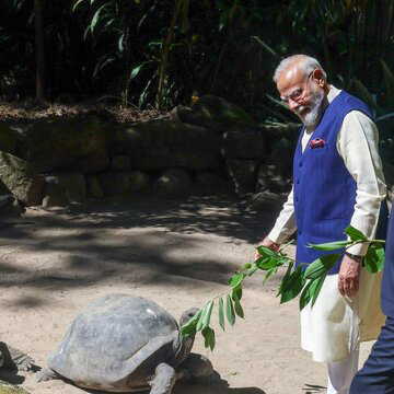 सेशेल्स के दौरे पर दुनिया के सबसे बुजुर्ग जीव जोनाथन से मिले प्रधानमंत्री मोदी, कौन है यह?