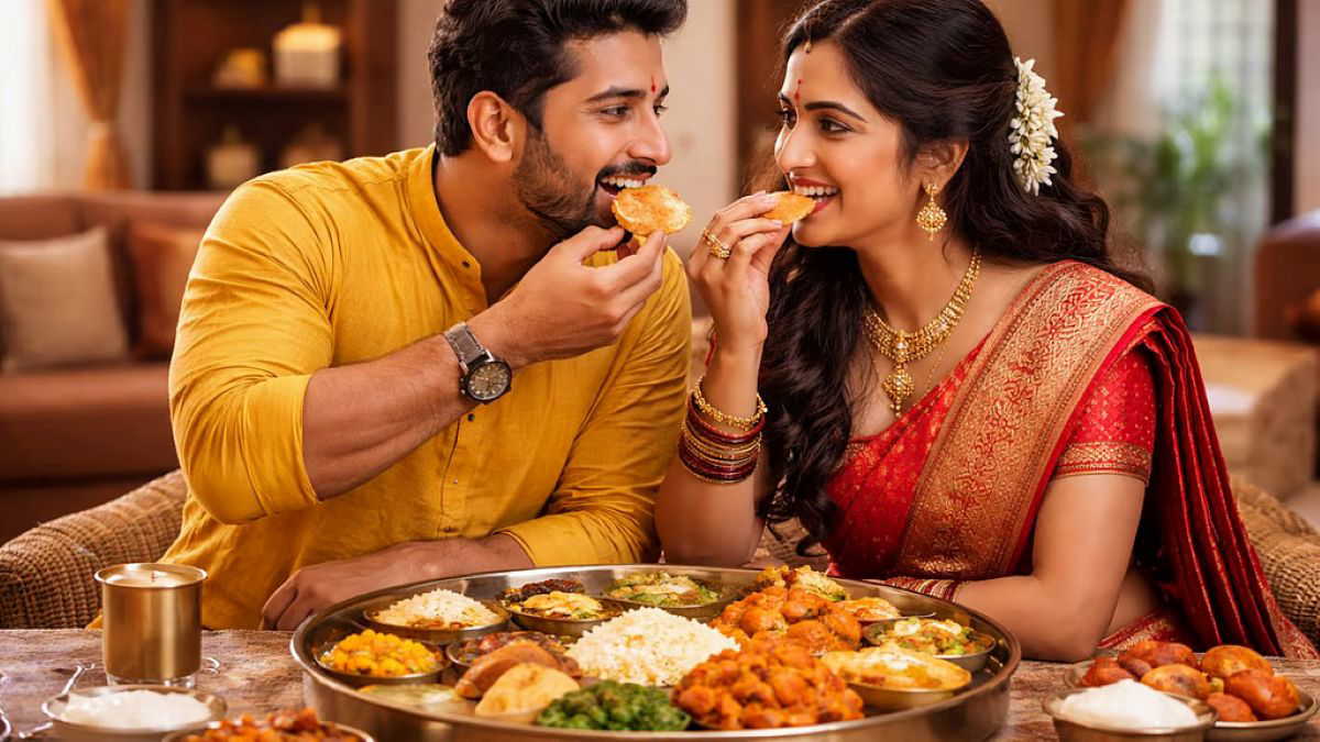 एक ही थाली में पति-पत्नी का भोजन करना शुभ है या अशुभ ? वास्तु शास्त्र क्या कहता है ?