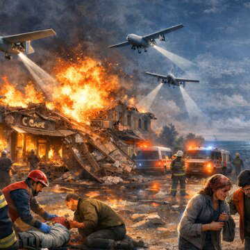 नए साल का जश्न मातम में बदलाः रूस के खेरसॉन में यूक्रेन का ड्रोन हमला, 24 की मौत, 50 घायल