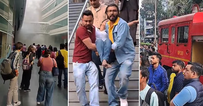 सॉल्टलेक के सेक्टर 5 की बहुमंजिला इमारत में लगी आग, इलाके में मचा हड़कंप