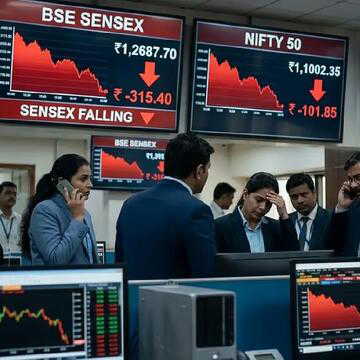 सेंसेक्स और निफ्टी में गिरावट: रुपये की कमजोरी और तेल की कीमतें मुख्य कारण
