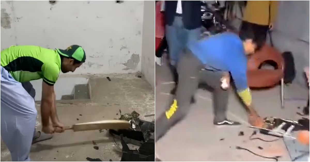 हार नहीं पचा पा रहा पाकिस्तान: भारत से मिली शिकस्त पर फूटा प्रशंसक का गुस्सा, तोड़ डाली टीवी