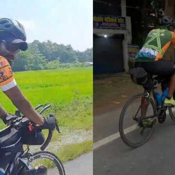 बंगाल के साइक्लिस्ट अभिषेक तुंगा ने पूरा किया हिमालय पर 3700 किलोमीटर का दुर्गम और रोमांचक सफर