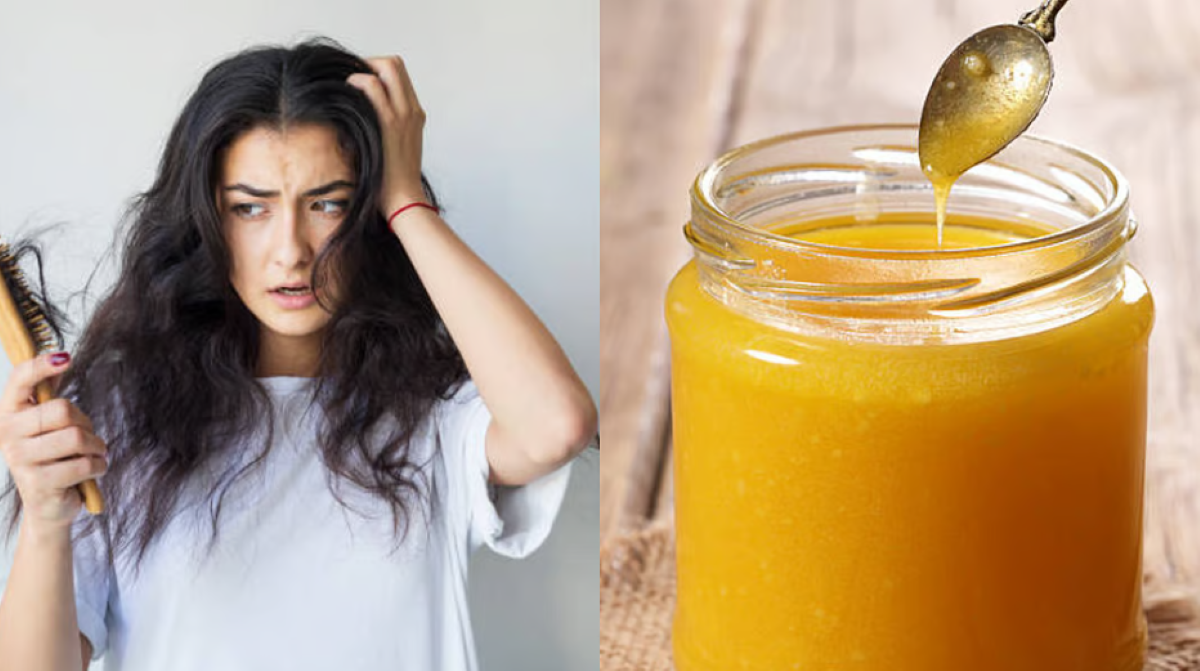रूखे और फ्रिजी बालों के लिए घी का जादू