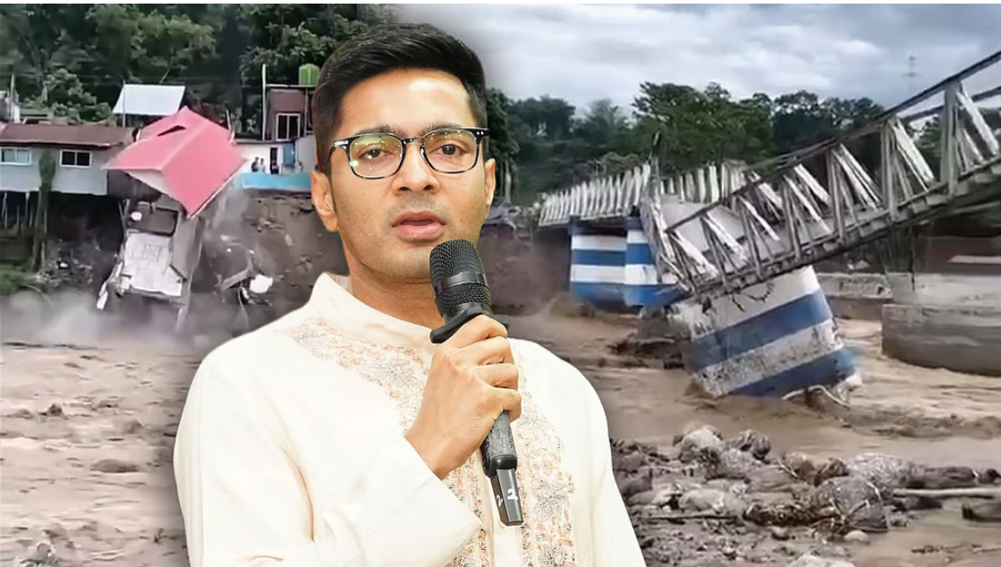 आपदा प्रभावित उत्तर बंगाल के साथ खड़े होने का अभिषेक बनर्जी ने पार्टी कर्मियों से किया आह्वान